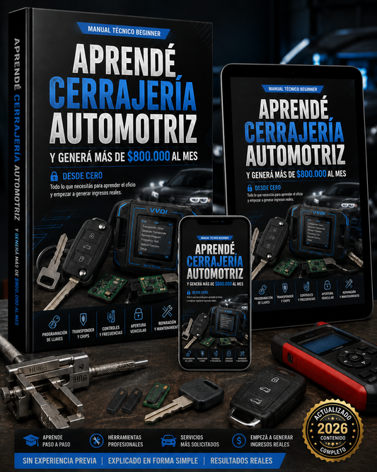 Aprendé Cerrajería Automotriz y Ganá + de $800.000 al Mes